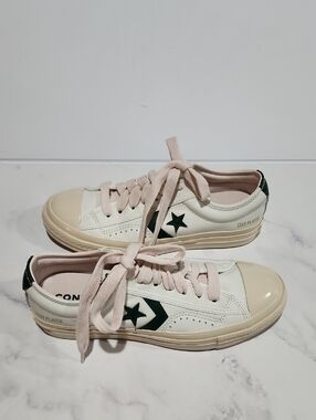 Converse White and Green Sneakers